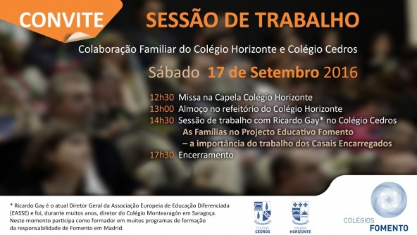 Planalto - Sessão de Trabalho - Colaboração Familiar Colégio Horizonte e Colégio Cedros