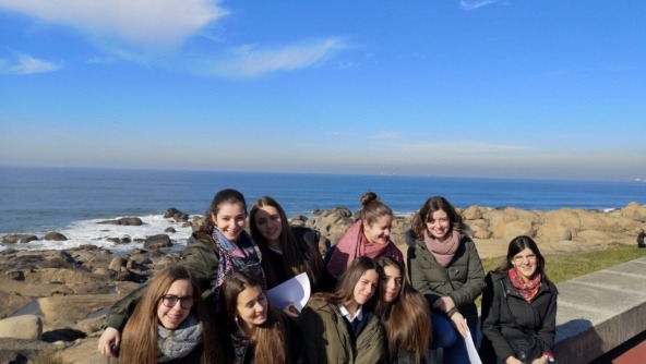 Planalto - 11º ano na Praia de Lavadores